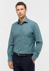 Eterna Langarmhemd MODERN FIT NON IRON Türkis/Hellblau/Grün/Blau