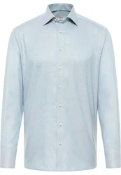 Eterna Langarmhemd COMFORT FIT Hellblau/Blau