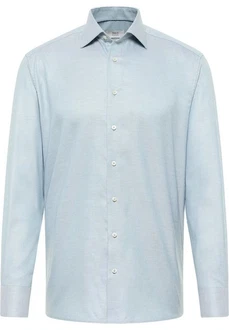 Eterna Langarmhemd COMFORT FIT Hellblau/Blau