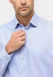 Eterna Langarmhemd COMFORT FIT Hellblau/Blau