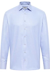 Eterna Langarmhemd COMFORT FIT Hellblau/Blau