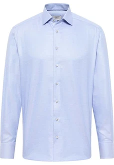 Eterna Langarmhemd COMFORT FIT Hellblau/Blau