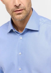 Eterna Langarmhemd MODERN FIT NON IRON Hellblau/Blau