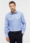 Eterna Langarmhemd MODERN FIT NON IRON Hellblau/Blau