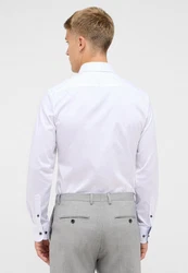 Eterna Langarmhemd SLIM FIT NON IRON Weiß/Creme