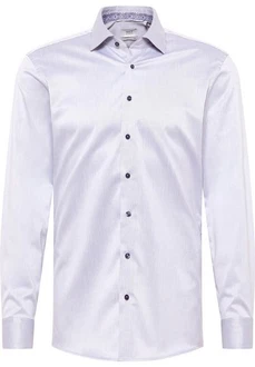 Eterna Langarmhemd SLIM FIT NON IRON Weiß/Creme/Grau Eterna Langarmhemd SLIM FIT NON IRON Weiß/Creme/Grau