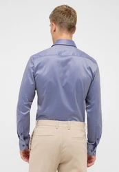 Eterna Langarmhemd SLIM FIT NON IRON Blau/Fliederfarben/Grau