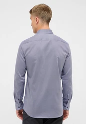 Eterna Langarmhemd SLIM FIT NON IRON Fliederfarben/Grau/Lila/Dunkelblau