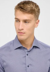 Eterna Langarmhemd SLIM FIT NON IRON Fliederfarben/Grau/Lila/Dunkelblau