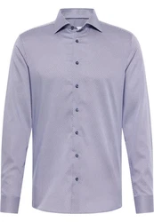 Eterna Langarmhemd SLIM FIT NON IRON Fliederfarben/Grau/Lila/Dunkelblau
