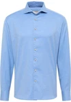 Eterna Langarmhemd Modern Fit Easy Iron Hellblau/Blau