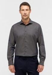 Eterna Langarmhemd Modern Fit Easy Iron Dunkelgrau/Grau/Hellgrau/Dunkelblau/Braun