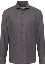 Eterna Langarmhemd Modern Fit Easy Iron Dunkelgrau/Grau/Hellgrau/Dunkelblau/Braun