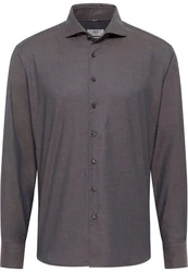 Eterna Langarmhemd Modern Fit Easy Iron Dunkelgrau/Grau/Hellgrau/Dunkelblau/Braun