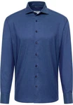 Eterna Langarmhemd Modern Fit Easy Iron Blau/Dunkelblau/Hellblau