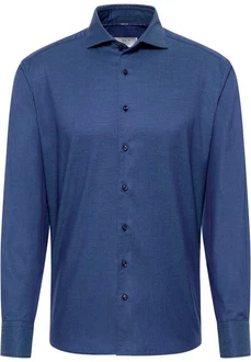 Eterna Langarmhemd Modern Fit Easy Iron Blau/Dunkelblau/Hellblau