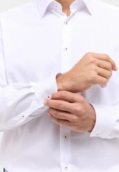 Eterna Langarmhemd COMFORT FIT NON IRON Weiß/Creme