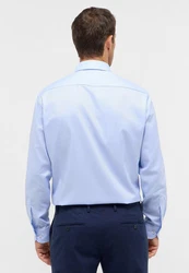 Eterna Langarmhemd COMFORT FIT NON IRON Hellblau/Blau