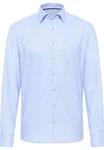 Eterna Langarmhemd COMFORT FIT NON IRON Hellblau/Blau