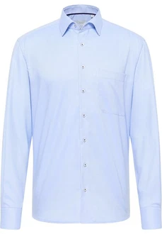 Eterna Langarmhemd COMFORT FIT NON IRON Hellblau/Blau