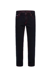 CAMP DAVID Comfort-fit Jeans mit zwei Leibhöhen Lila/Rot