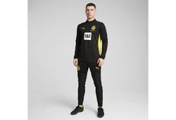 PUMA T-Shirt Borussia Dortmund Trainingstop Schwarz/Gelb