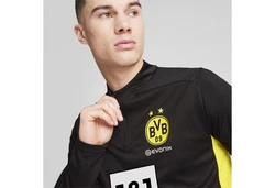 PUMA T-Shirt Borussia Dortmund Trainingstop Schwarz/Gelb