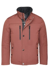 New Canadian Winterjacke Shape Memory mit zwei Brusttaschen Braun/Dunkelrot/Bordeaux/Rot