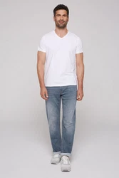 CAMP DAVID Comfort-fit Jeans mit zwei Leibhöhen Blau/Grau/Hellblau