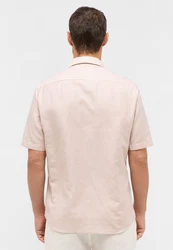 Eterna Kurzarmhemd MODERN FIT EASY IRON Weiß/Rosa/Beige