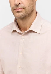 Eterna Kurzarmhemd MODERN FIT EASY IRON Weiß/Rosa/Beige