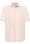 Eterna Kurzarmhemd MODERN FIT EASY IRON Weiß/Rosa/Beige