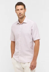 Eterna Kurzarmhemd MODERN FIT EASY IRON Weiß/Lila/Grau/Rosa