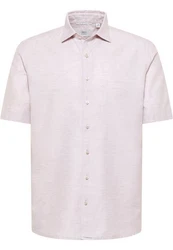 Eterna Kurzarmhemd MODERN FIT EASY IRON Weiß/Lila/Grau/Rosa