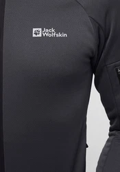 Jack Wolfskin Fleecejacke ALPGRAT FZ Dunkelgrau/Grau/Dunkelblau