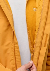 Jack Wolfskin 3-in-1 Funktionsjacke ALTENBERG Gelb/Orange/Braun