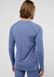 Jack Wolfskin Langarmshirt INFINITE LIGHT LS M Grau/Hellblau/Dunkelblau