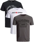 Jack & Jones Print-Shirt Dunkelgrün/Grau/Schwarz/Rot/Dunkelgrau/Mischfarben Jack & Jones Print-Shirt Dunkelgrün/Grau/Schwarz/Rot/Dunkelgrau/Mischfarben