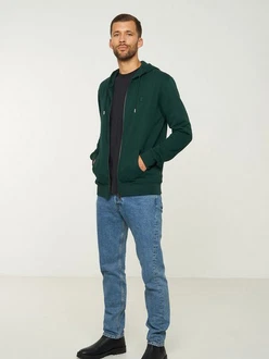 recolution Sweatjacke Men Hoodie Grün/Dunkelgrün
