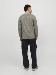 JACK & JONES Pullover 'JCOSpace' beigemeliert/meliert