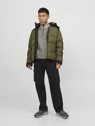 JACK & JONES Pullover 'JCOSpace' beigemeliert/meliert