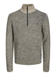 JACK & JONES Pullover 'JCOSpace' beigemeliert/meliert