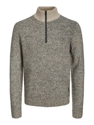 JACK & JONES Pullover 'JCOSpace' beigemeliert/meliert