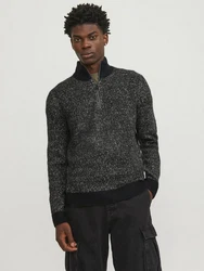 JACK & JONES Pullover 'JCOSpace' Dunkelgrau/Schwarz/Grau