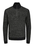 JACK & JONES Pullover 'JCOSpace' Dunkelgrau/Schwarz/Grau