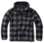 Brandit Teddyfleece Worker Pullover Schwarz/Lila/Dunkelgrau Brandit Teddyfleece Worker Pullover Schwarz/Lila/Dunkelgrau