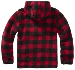 Brandit Teddyfleece Worker Pullover Rot/Dunkelrot