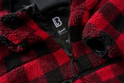 Brandit Teddyfleece Worker Pullover Rot/Dunkelrot