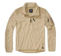 Brandit Fleece Troyer Ripstop Braun/Khaki