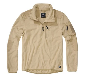 Brandit Fleece Troyer Ripstop Braun/Khaki